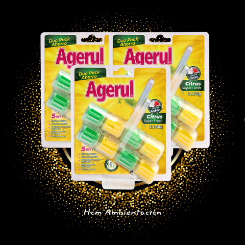 BLOQUE DUO WC BOUQUET CITRUS AGERUL 2X50 GRS
