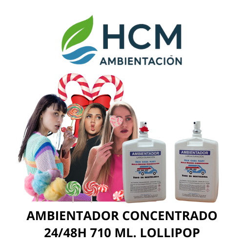 AMBIENTADOR HIDROALCHOL 710ML. LOLLIPOP