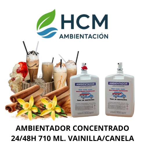 AMBIENTADOR HIDROALCHOL 710ML. VAINILLA/CANELA