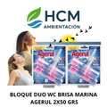 BLOQUE DUO WC BRISA MARINA AGERUL 2X50 GRS