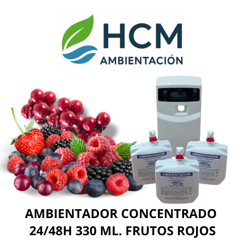 AMBIENTADOR HIDROALCHOL 330ML. FRUTOS ROJOS