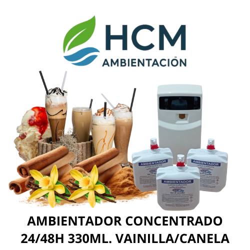 AMBIENTADOR HIDROALCHOL 330ML. VAINILLA/CANELA