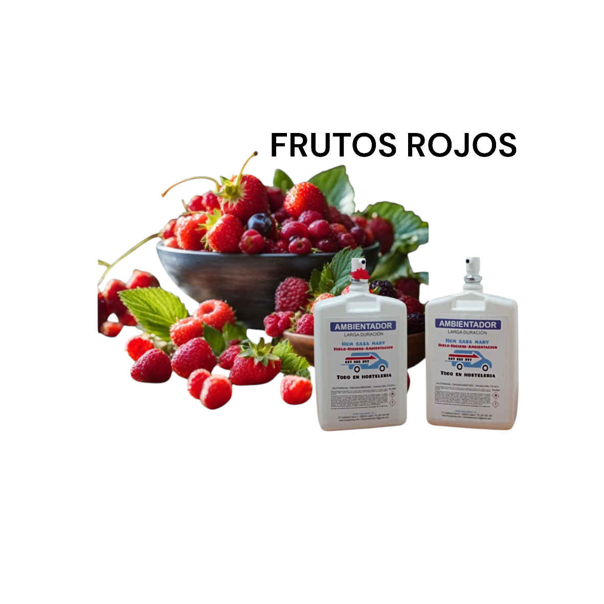 AMBIENTADOR HIDROALCHOL 710ML.FRUTOS ROJOS