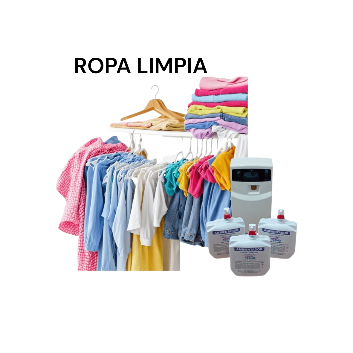AMBIENTADOR HIDROALCHOL 330ML.ROPA LIMPIA