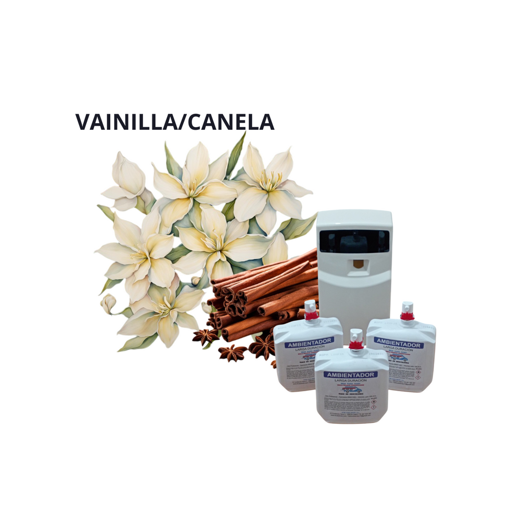 AMBIENTADOR HIDROALCHOL 330ML. VAINILLA/CANELA