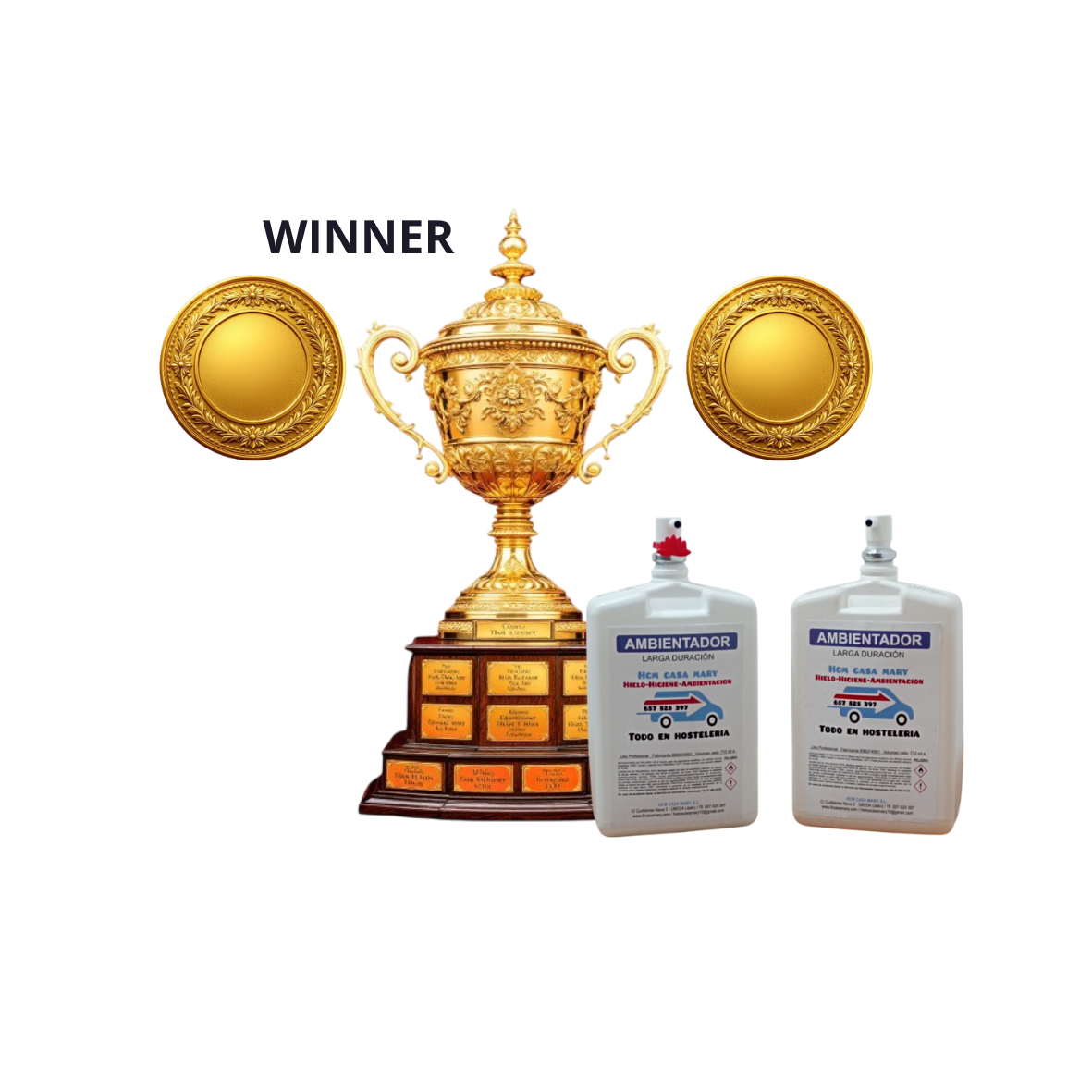 AMBIENTADOR HIDROALCHOL 710ML. WINNER