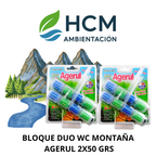 BLOQUE DUO WC MONTAÑA AGERUL 2X50 GRS